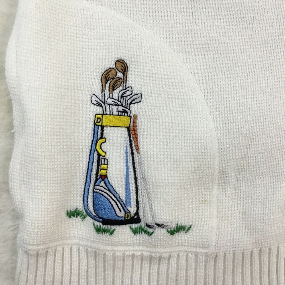 Vintage Bonnie Lee Women's Novelty Cardigan Golf - Picture 2 of 6